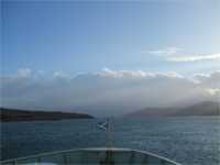 Sailing from Islay into Loch Tarbet