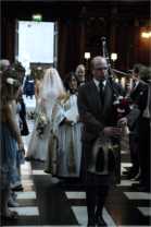 The processional led by Piper Lionel Steuart-Fothringham