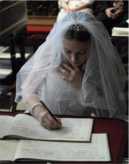 Signing the register